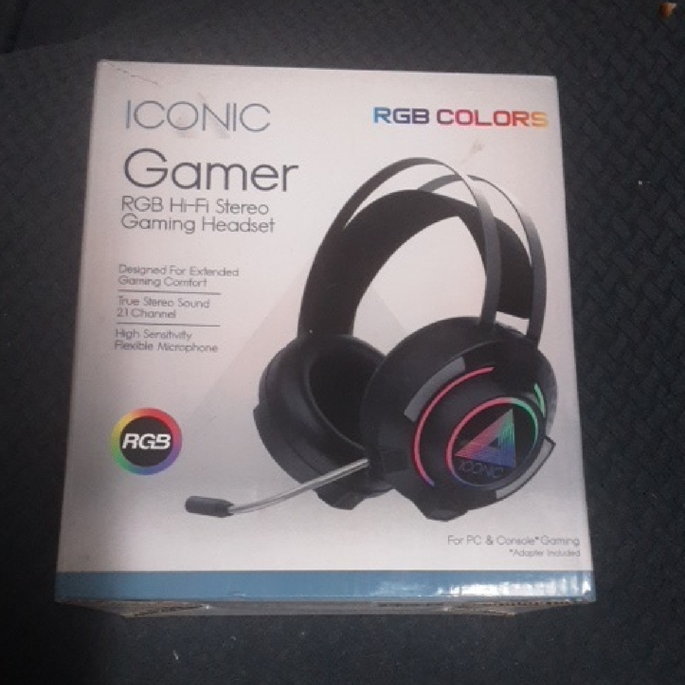 Iconic Legend Black and Blue Gaming Headset with Superior Sound